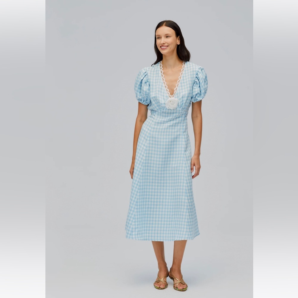 Sleeper The Genus Rosa Dress in Blue Vichy